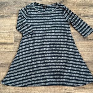 Womens knit striped dress